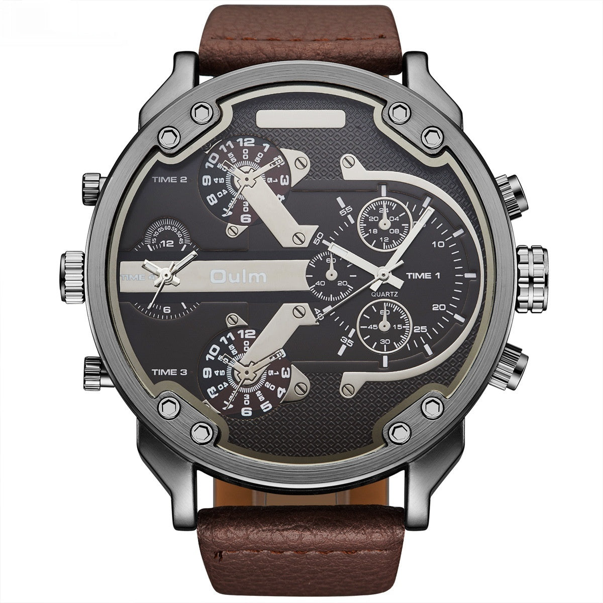 Montre de sport de plein air double-temps noir