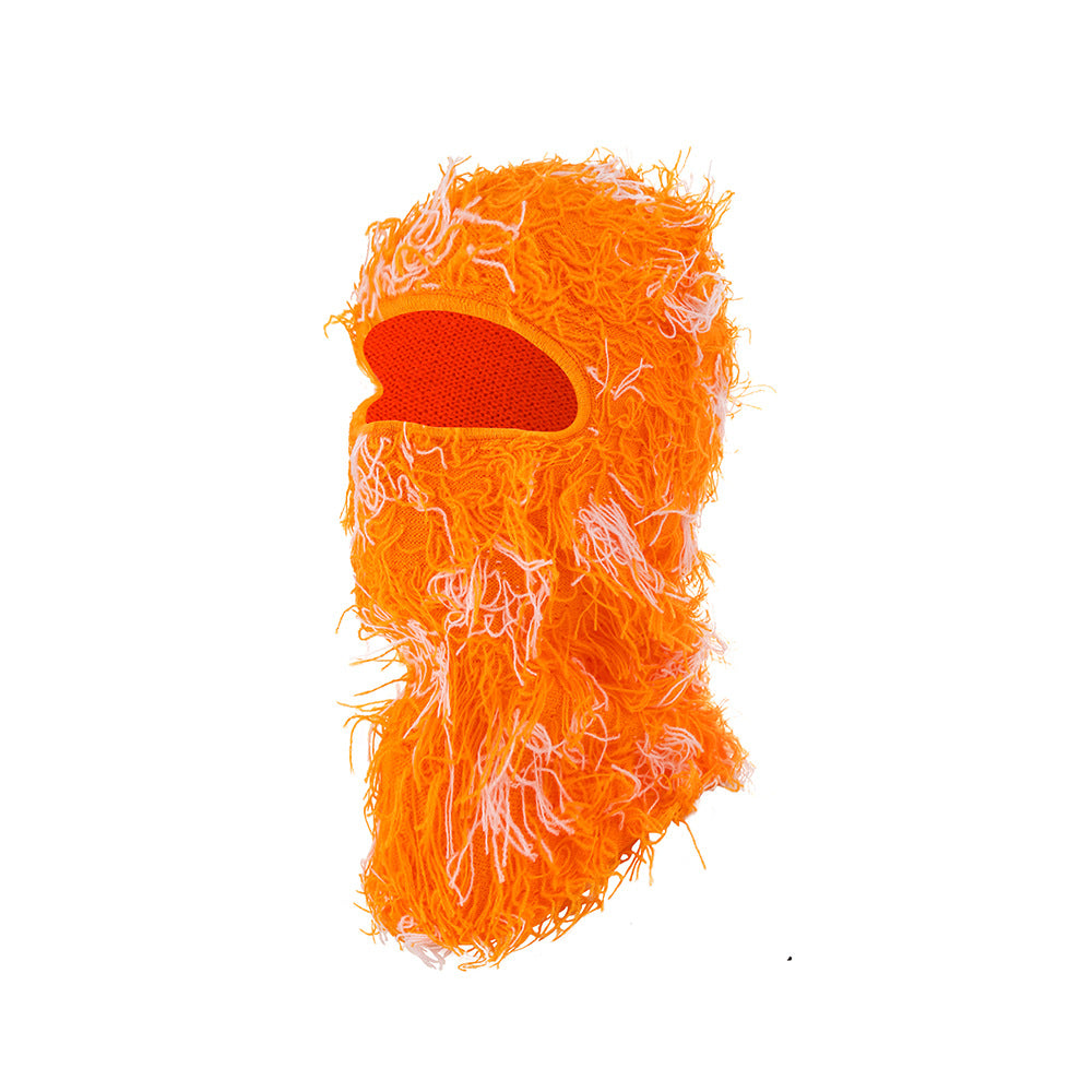Masque de visage chaud tricoté européen et américain