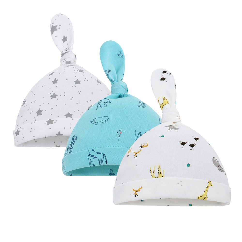 Chapeau de bébé imprimé en coton mince