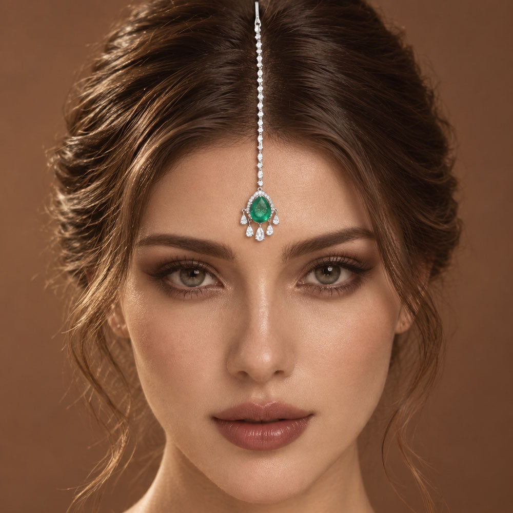 Tête de chaîne de cheveux européenne et américaine en strass