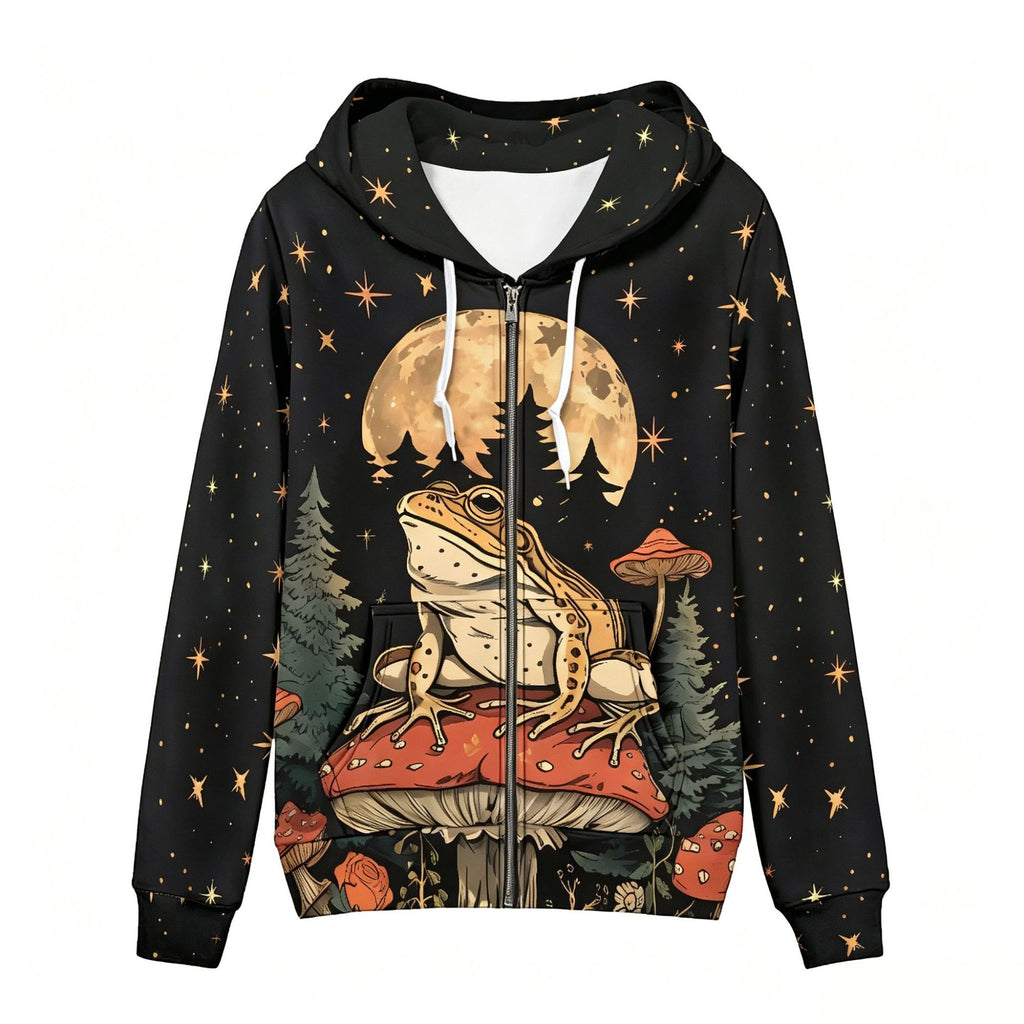 Chemise à capuche imprimé Halloween pour femmes