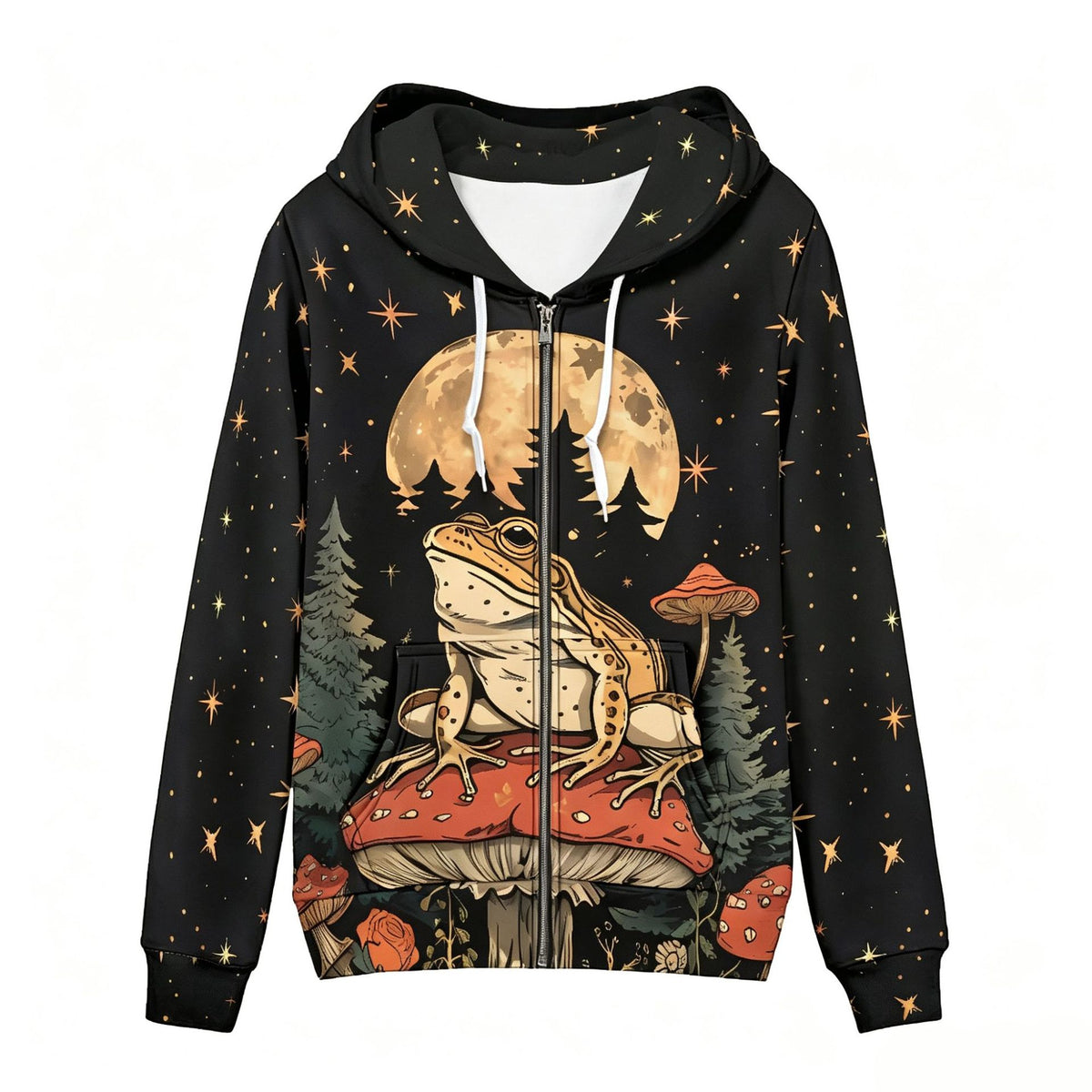 Chemise à capuche imprimé Halloween pour femmes