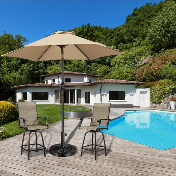 30 Lb Parapluie de patio de fer lourd 18in pour l'extérieur