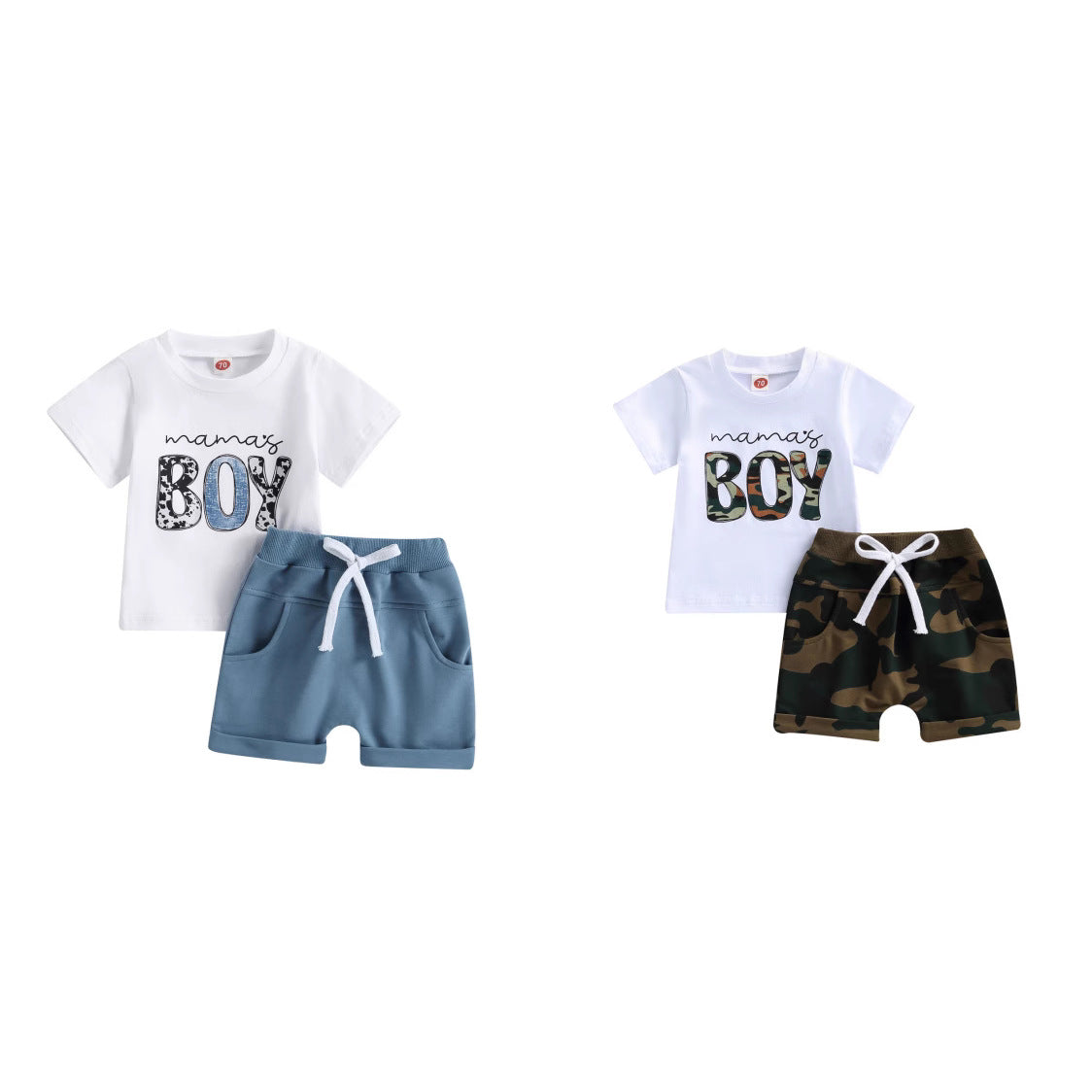 Short Camo couleur solide homme avec impression de lettre et manches courtes