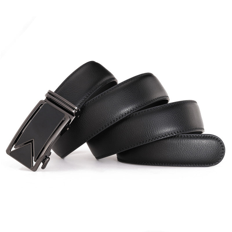 Cuir véritable M lettre pour hommes Comfort Click Belt Business Nouveau