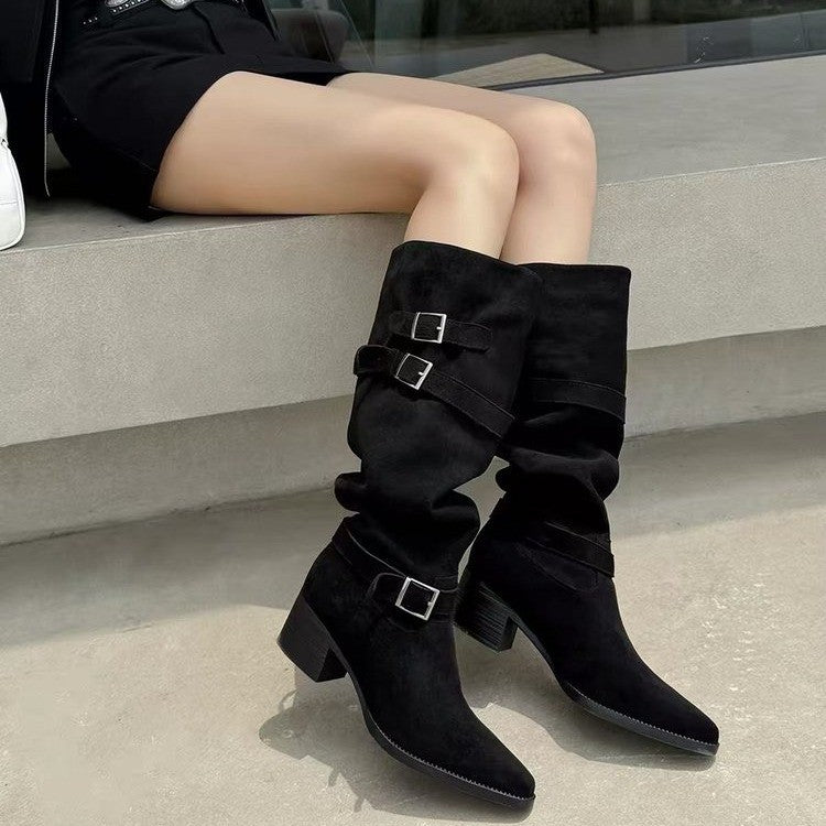 Bottes de genou-haut pour femmes