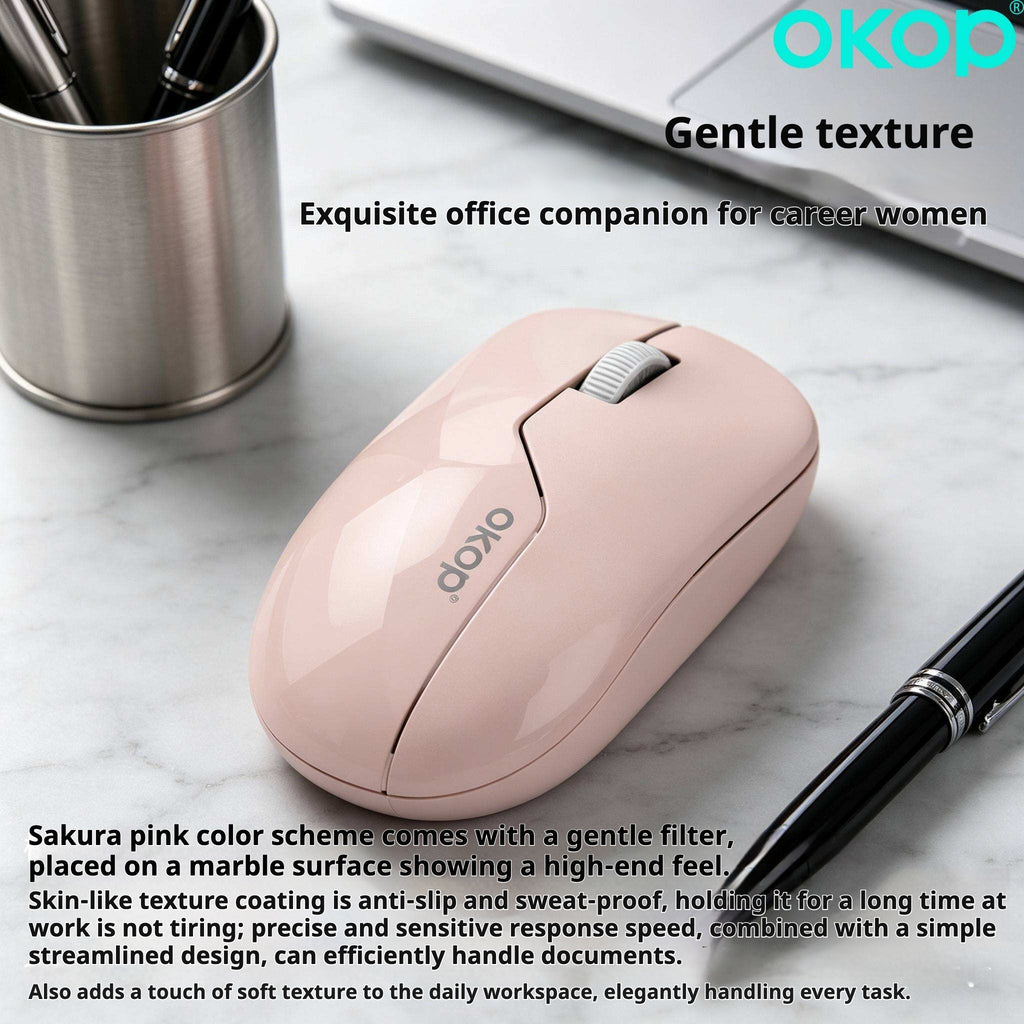 KP-S403 La souris sans fil la plus vendue Style élégant silencieux 2.4G Design ergonomique Compact Convient