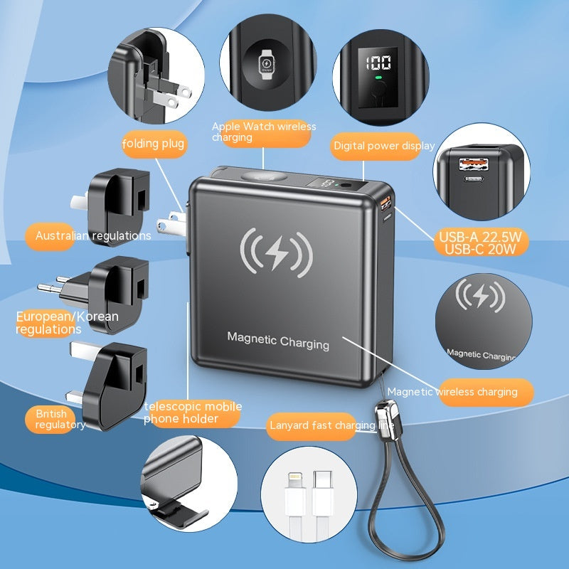 Bracelet de prise de bande de montre 225w Super rapide charge magnétique 15000mAh grande capacité Portable P