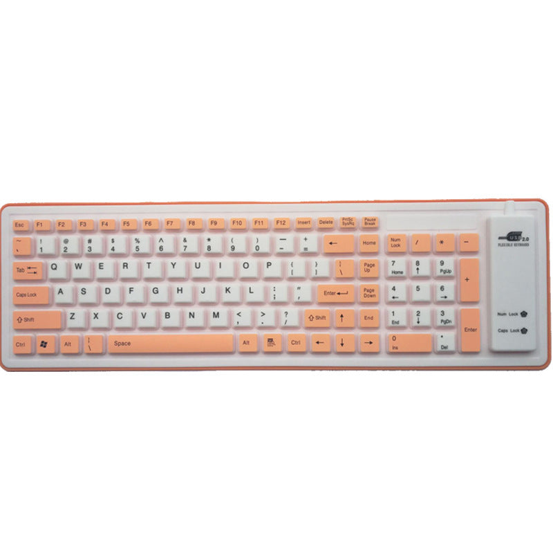 Étanche à pliage Et le clavier en silicone anti-poussière
