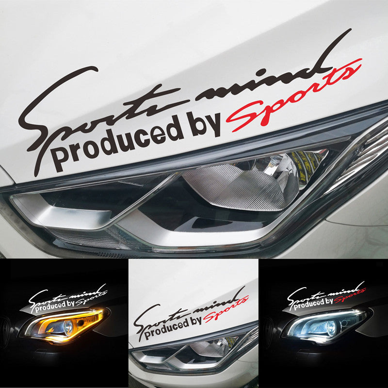 Lampe Sourire auto auto Sticker tête couverture signature moteur