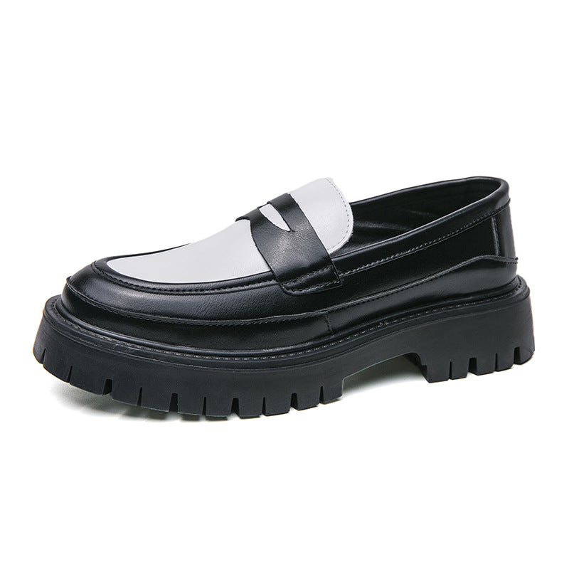 Saisonnier Tendance de style britannique Chaussure en hauteur épaisse pour hommes