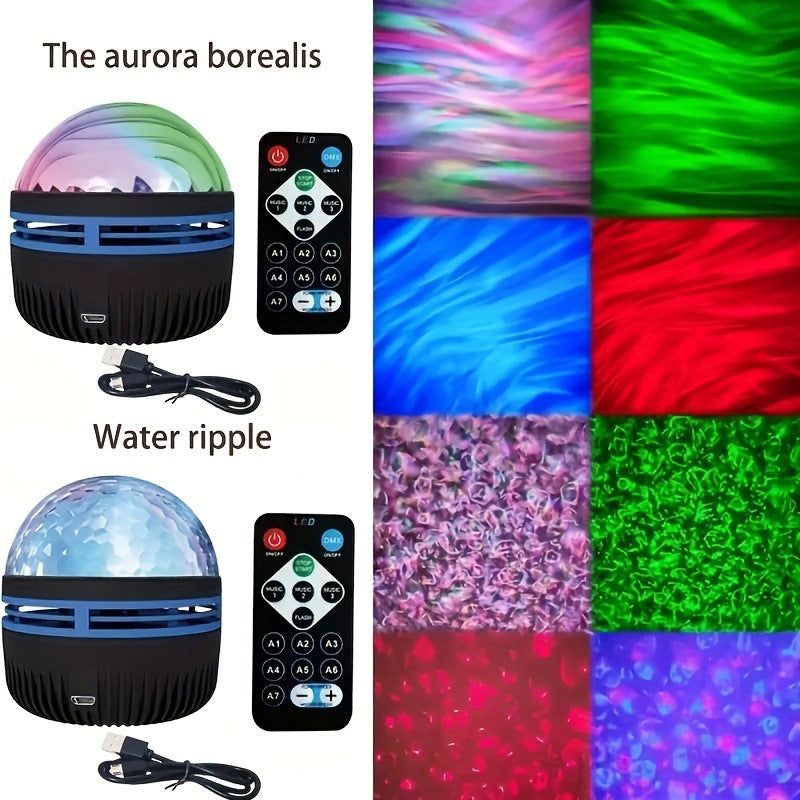 Eau Ripple Bedside Northern Lights Spiral Ambiance Light Starry Sky