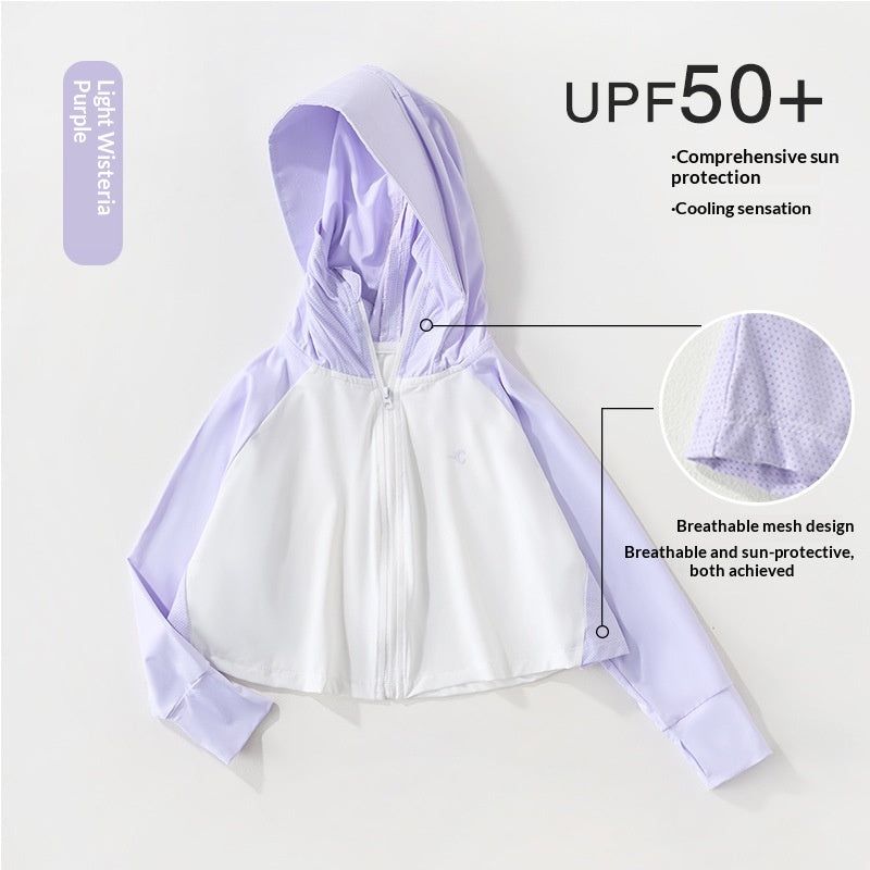 Ice-silk Respirant Enfants Vêtements protecteurs du soleil