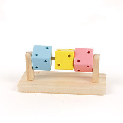 Mode Personnalité hamster Cube Jouet en bois