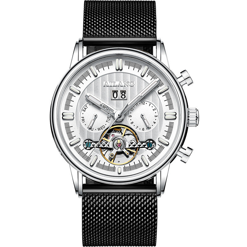Tourbillon Multi-fonctions Montre mécanique automatique homme