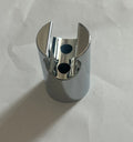 Tête ronde douche base-argent-ABS plaqué-1 pièce