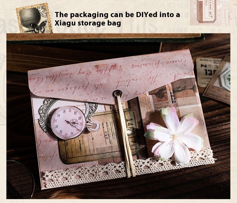 Beautiful Days Retro Double couche Matériel Anglais Lettre Notebook Carte décorative