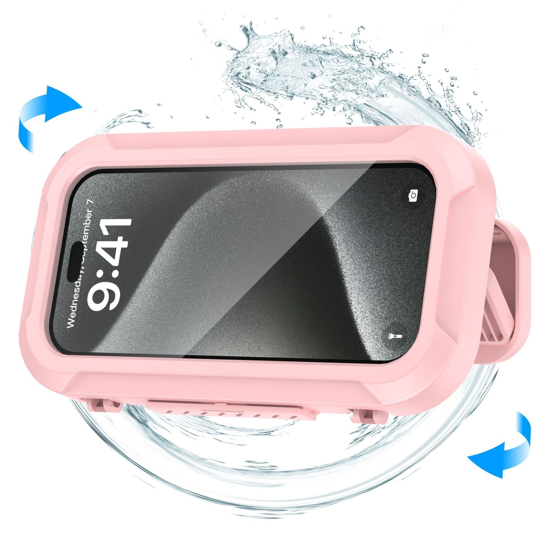 Salle de bain Étanche Étui de téléphone Douche Dispositif de streaming avec écran tactile et non-