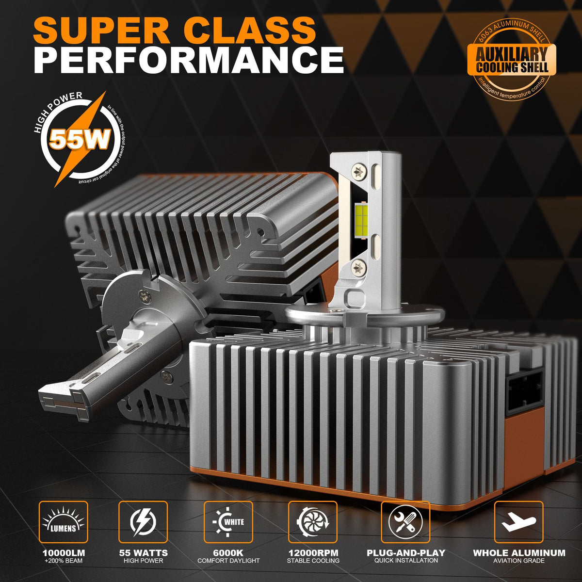 Super Bright D1SD2SD3SD4Scar LED Phare