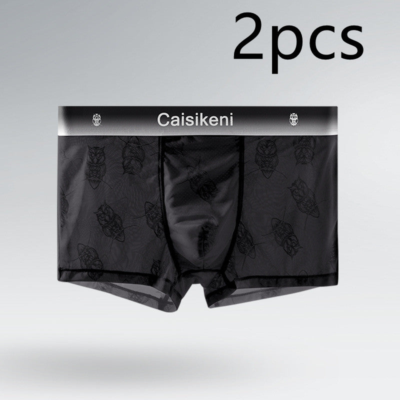 Summer Ice Silk Boxers ultra-mince respirant Mesh