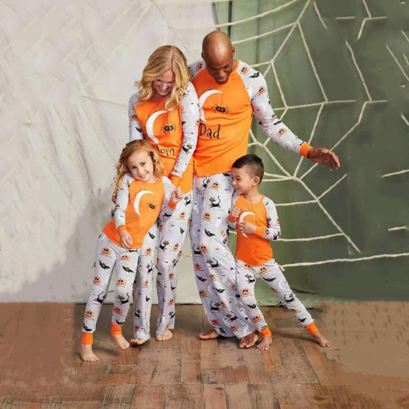Personnalité de mode Halloween Imprimé Parent-enfant Outfit