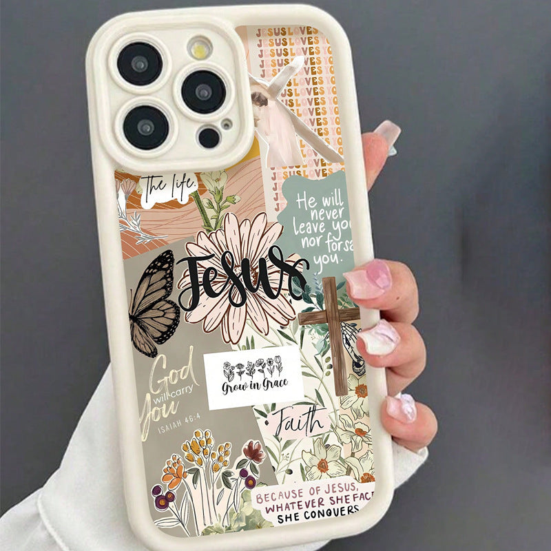 Vintage cas de téléphone papillon tout compris