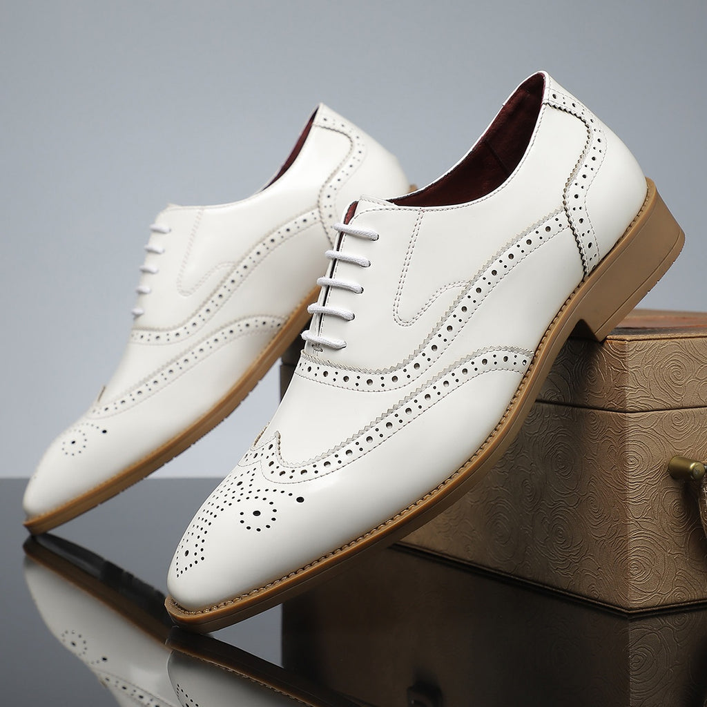Chaussures décontractées en dentelle de style britannique pour hommes