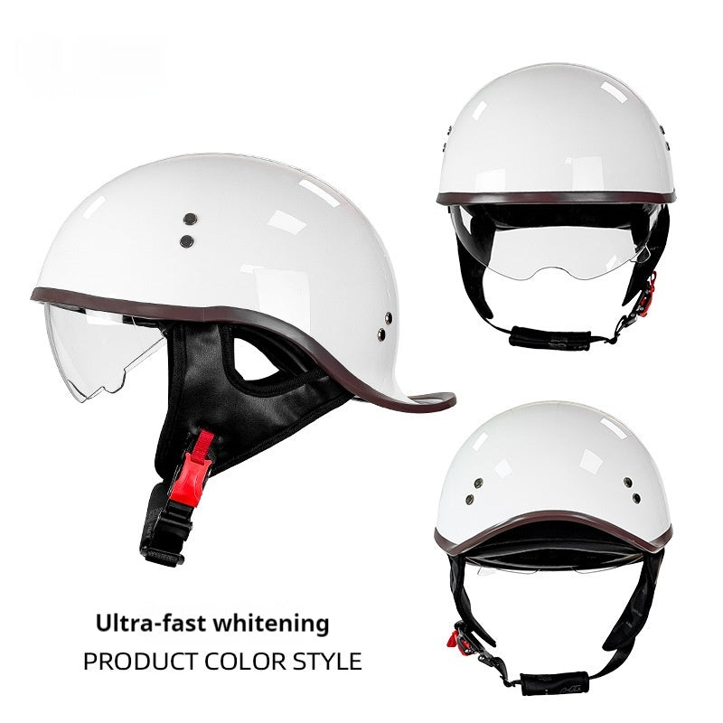 Électrique vélo rétro moto Rocker Tail Half Casque
