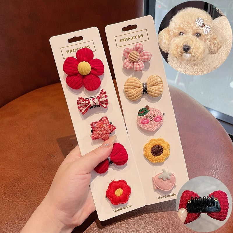 Portable maison Cartoon Creative Mini chien épingle à cheveux