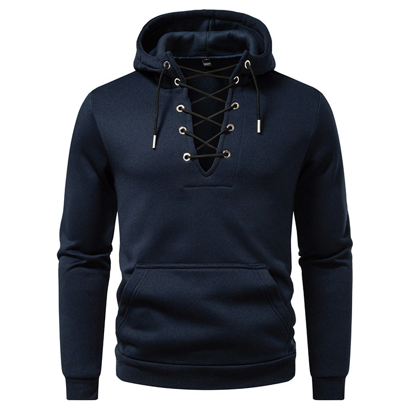 Sweat-shirt à cordes à capuche à capuchon pour homme