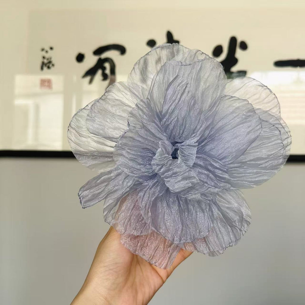 20cm Camellia Corsage à bords de brûlures