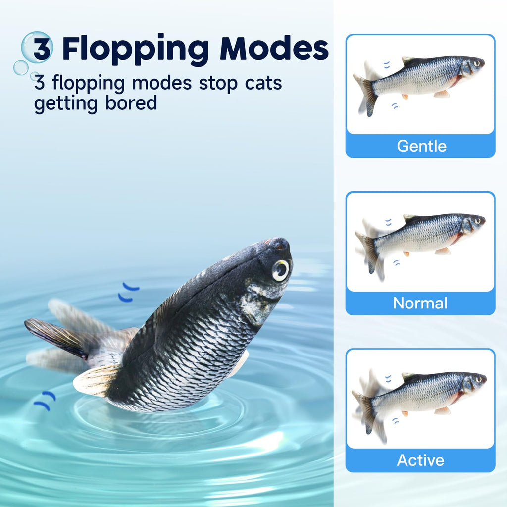 Jouets de chat Floping Poisson avec Catnip