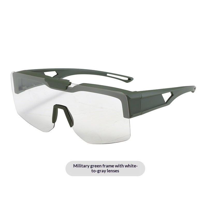 Lunettes de soleil polarisées à clip-on changeantes de couleur