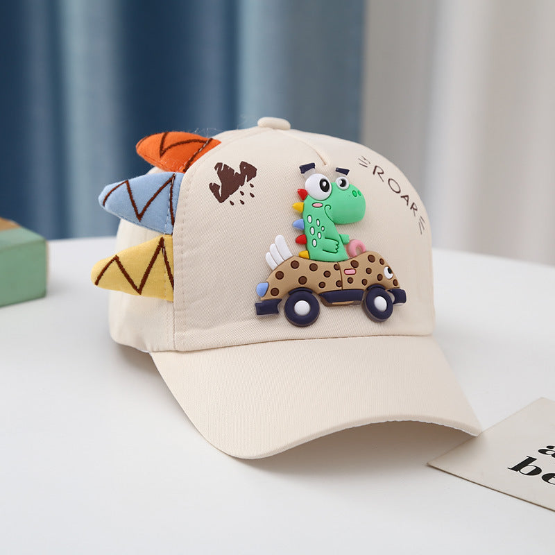 Dinosaur Voiture Peaked Cap Coréen Style Garçons et filles Broderie