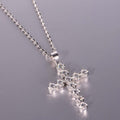 S925 Argent Sterling 11-Stone Moissanite Collier croisé 45cm D Couleur VVS1 Platine plaquée