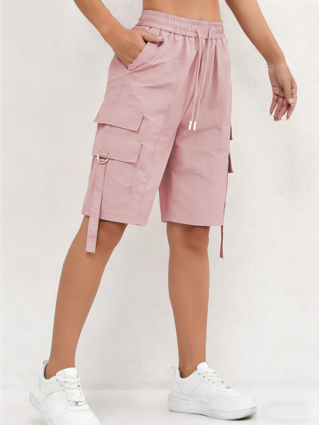 Femmes Trendy Quick Cargo Short Casual Outdoor Bermuda Pantalon à cinq points