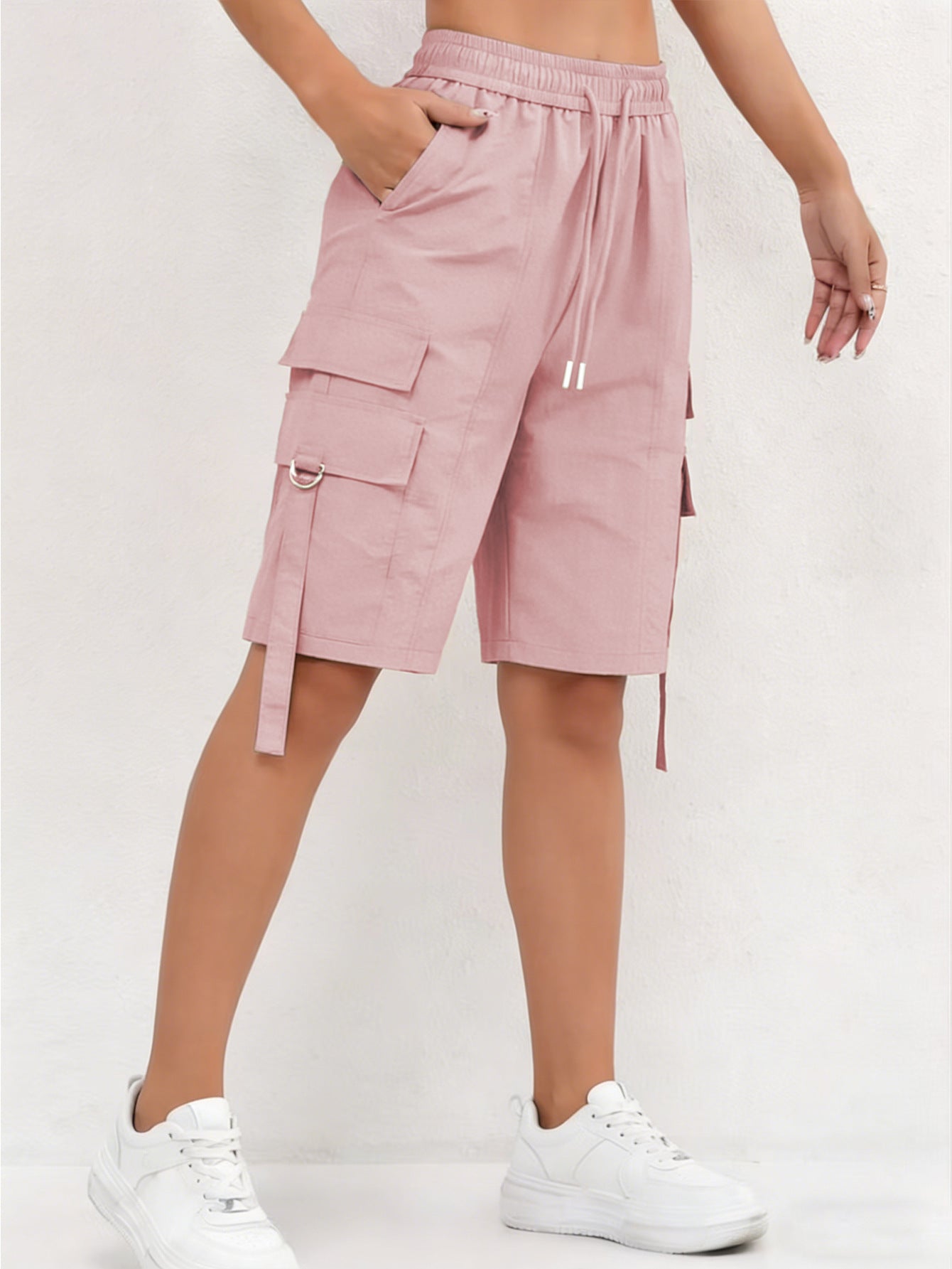 Femmes Trendy Quick Cargo Short Casual Outdoor Bermuda Pantalon à cinq points