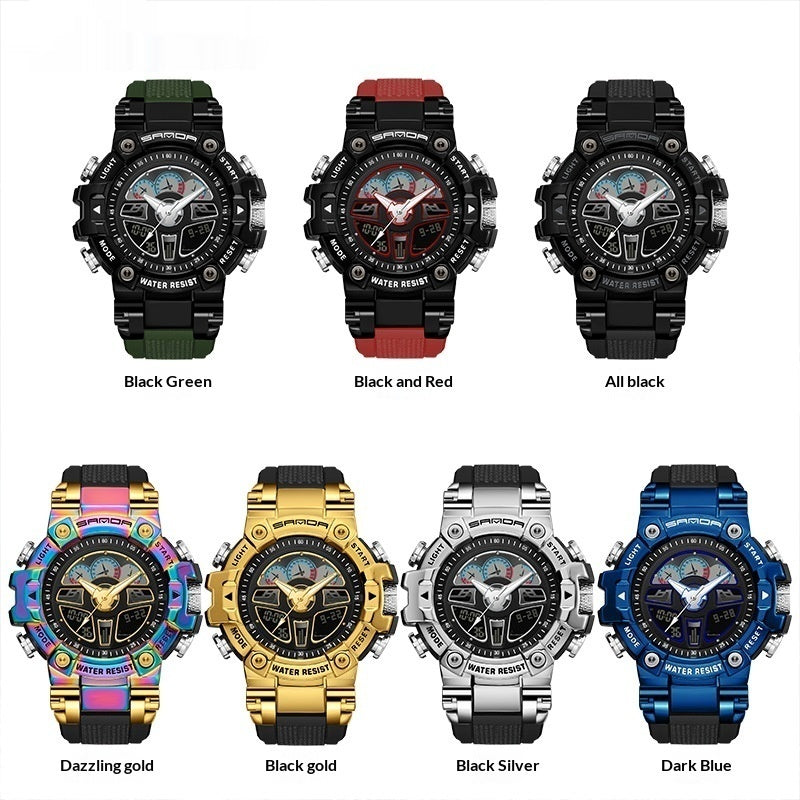 Trendy Waterproof Multi-fonction Digital Watch pour les étudiants