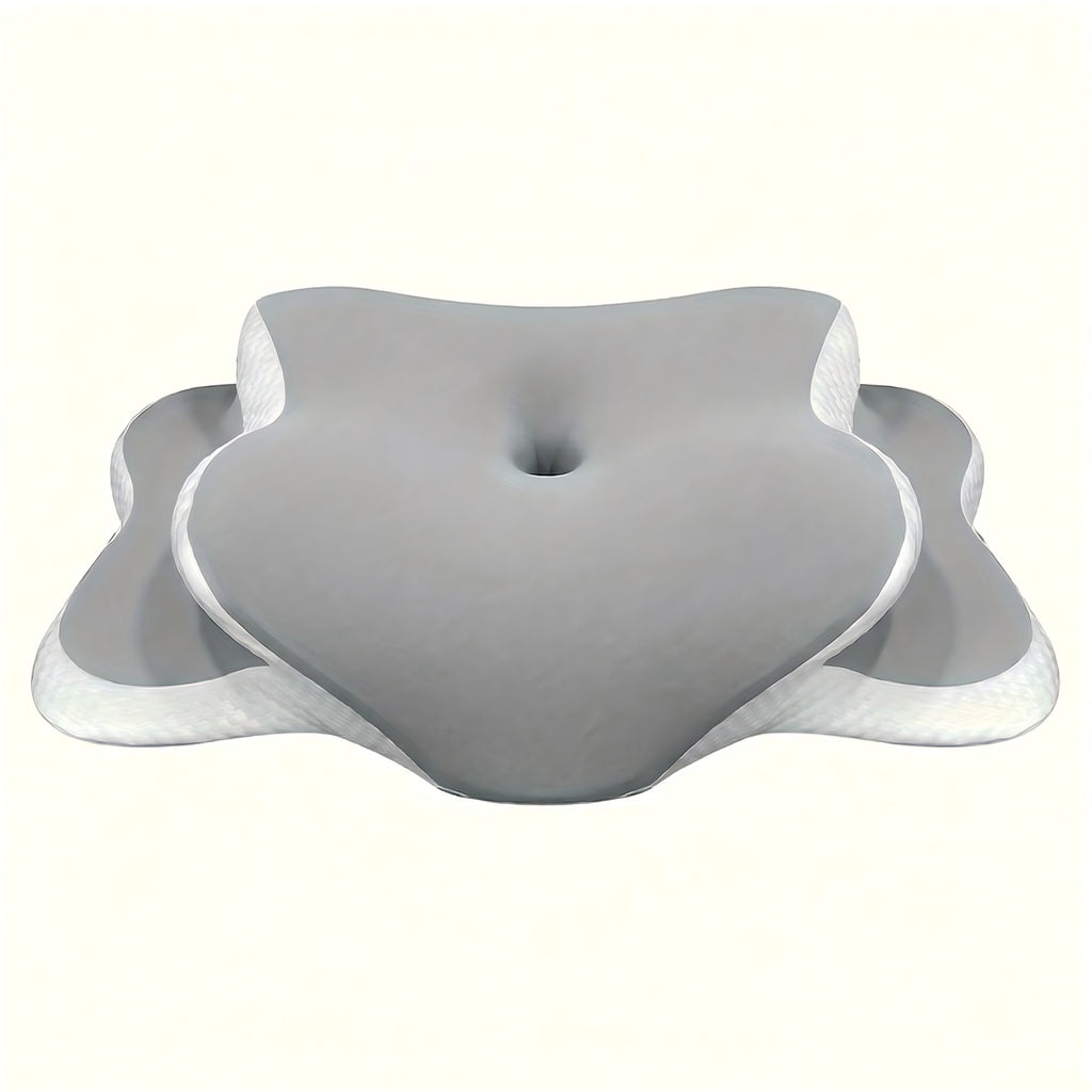 Mémoire ergonomique Mousse Collier Support Oreiller en soie glacée