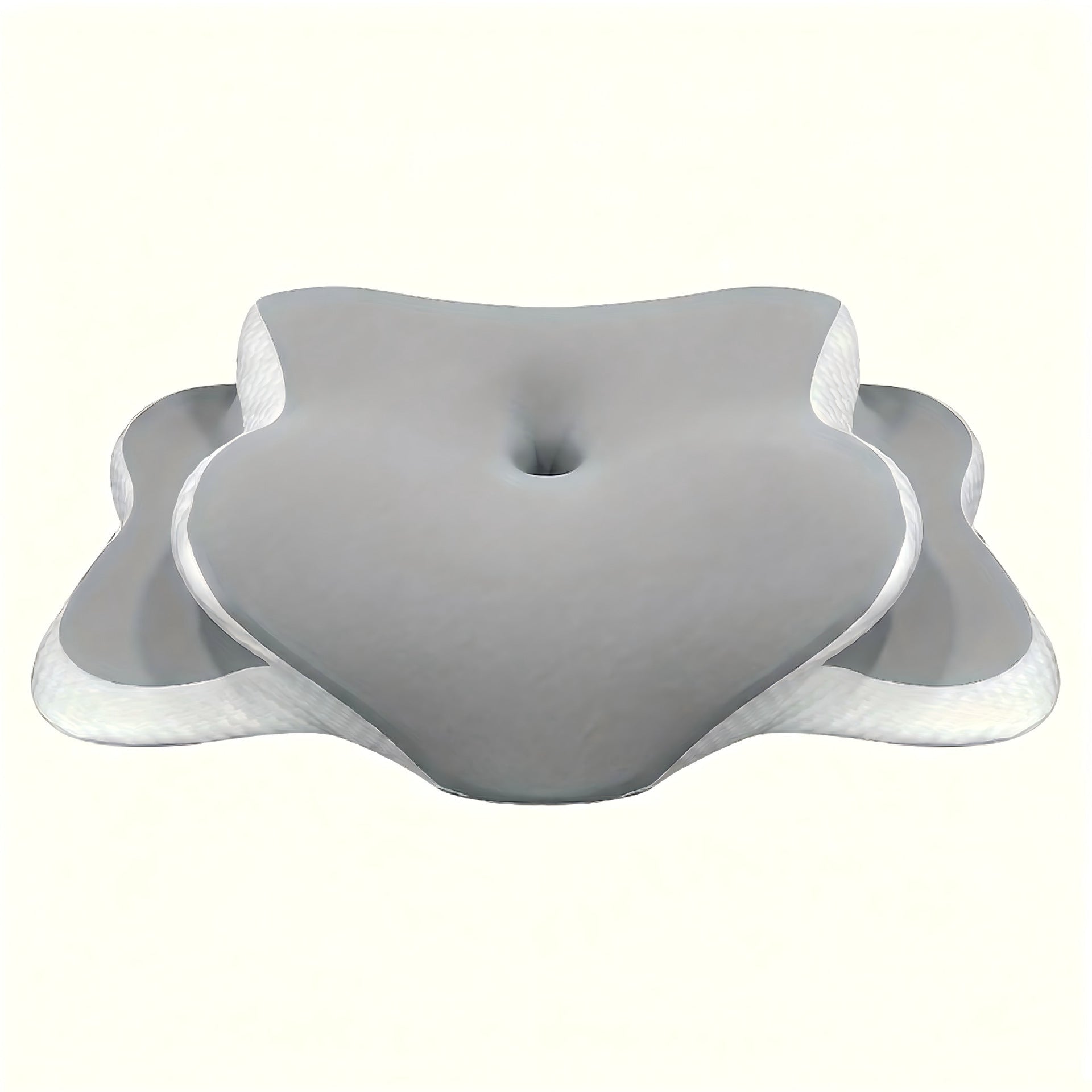 Mémoire ergonomique Mousse Collier Support Oreiller en soie glacée