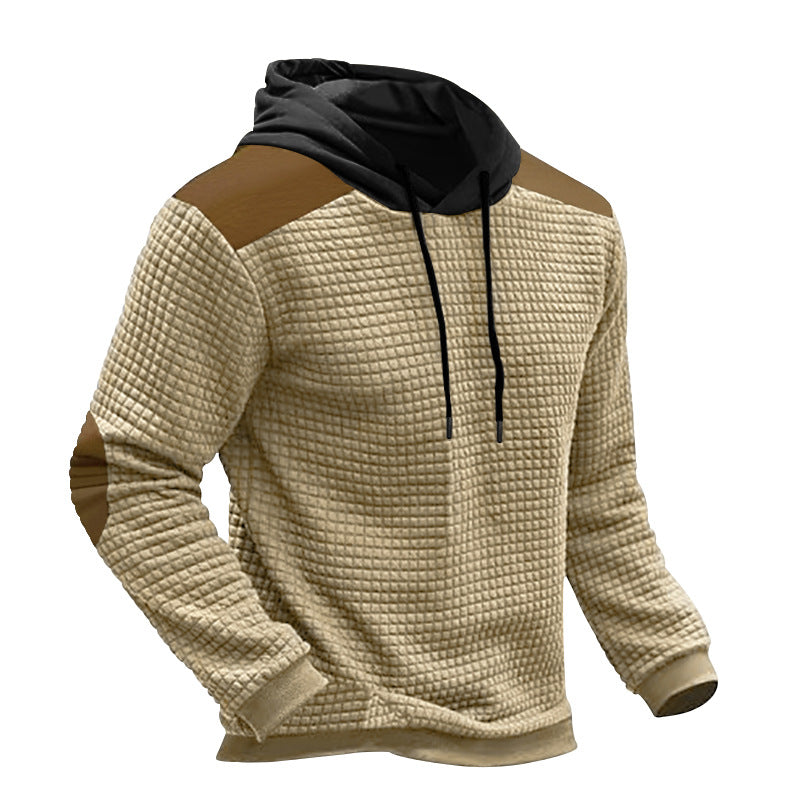 Sweat-shirt à capuche à capuchon Jacquard pour homme