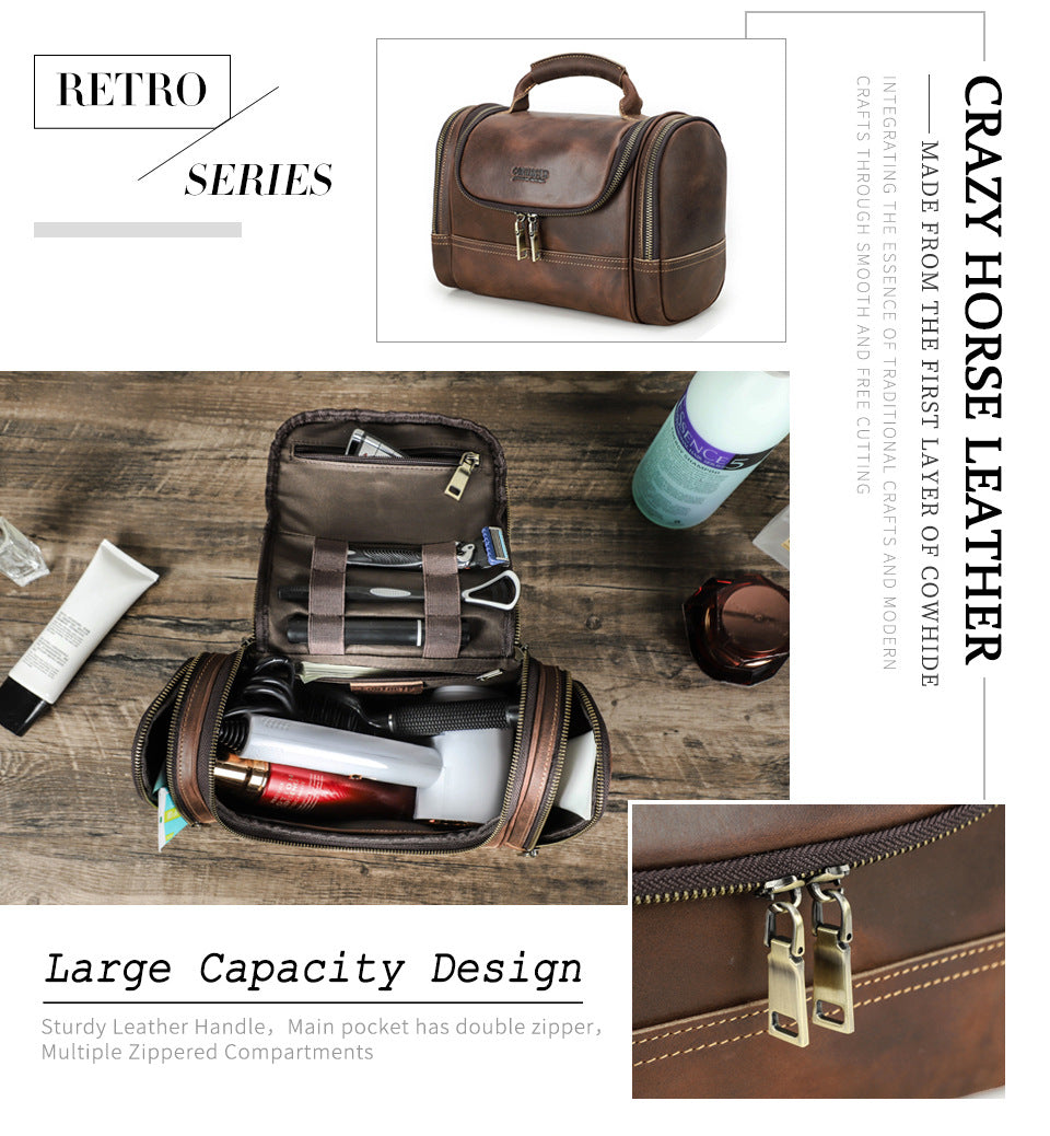 Cowhide Multi-Training Sac de poche portable