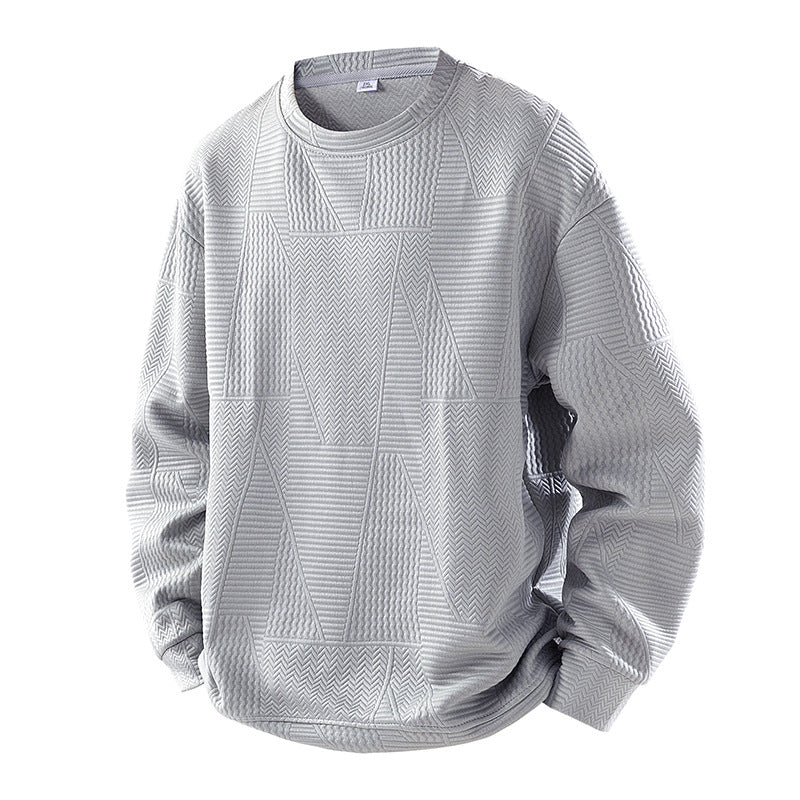Chemise de fond en pull de cou-d'équipage casual pour hommes