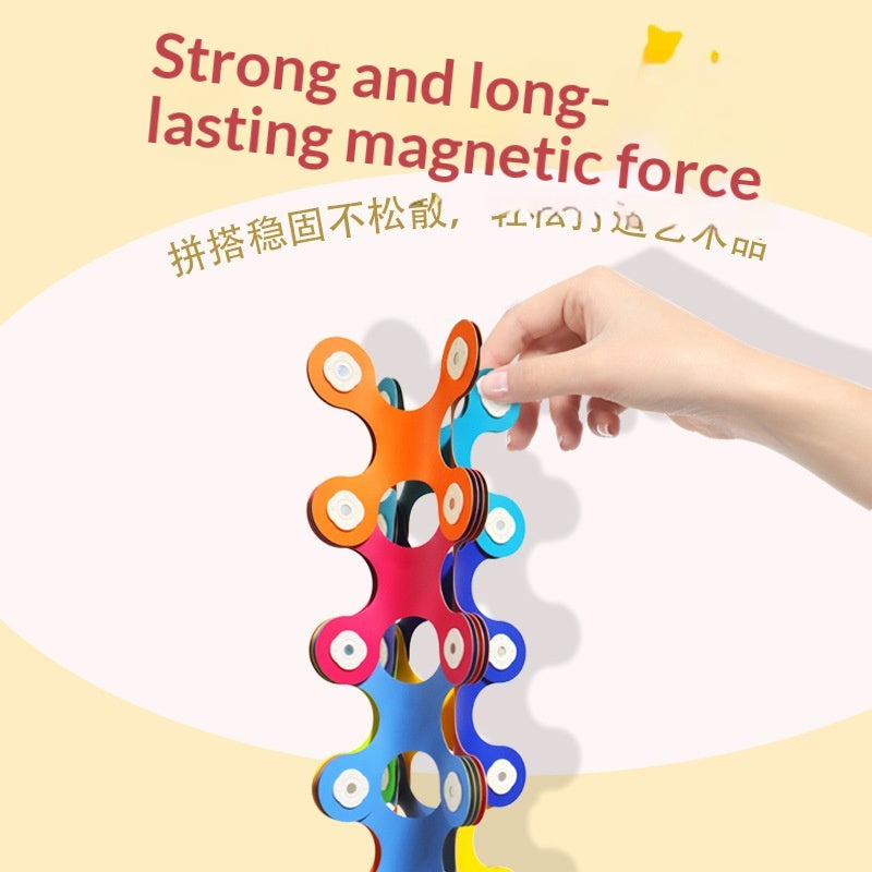 Meilleure vente Multi-style Versatile Rainbow Magnetic Tiles