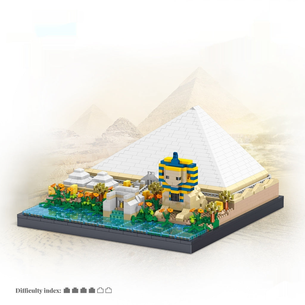 Pyramide Ancient Architecture Model Micro Diamond Particle Building Blocs Haute Difficulté