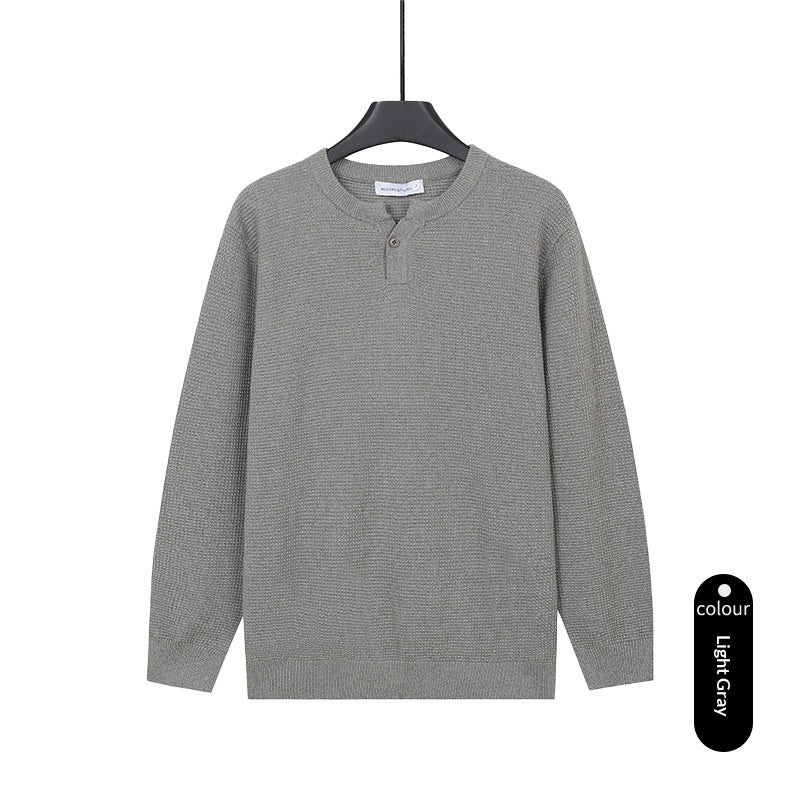 Hommes Col tortue Tweater tricoté Tweater couleur solide Tweater
