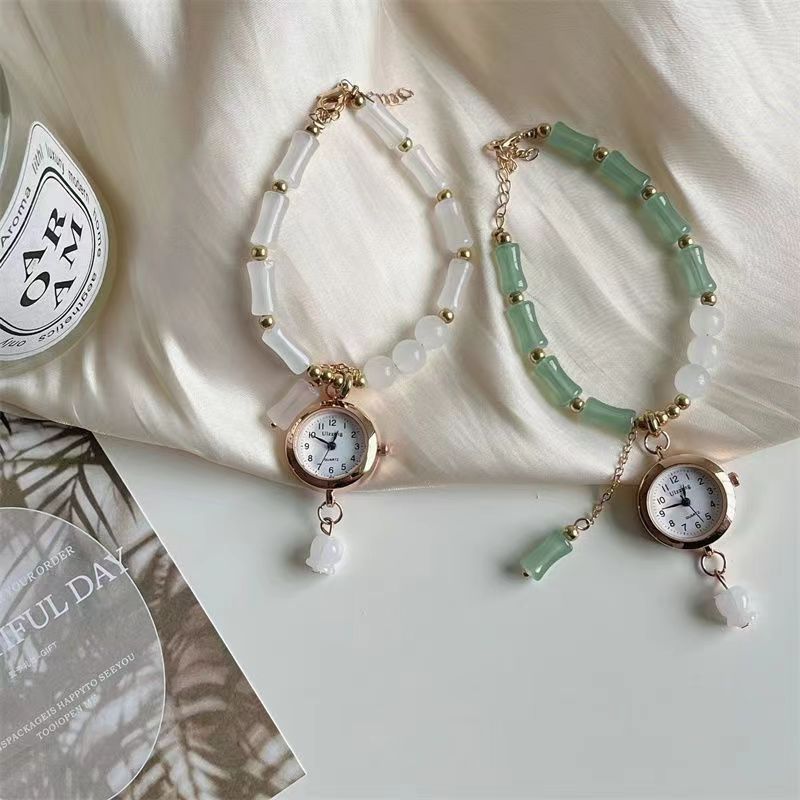 Style chinois Bamboo Knot Bracelet Montre femmes Quartz