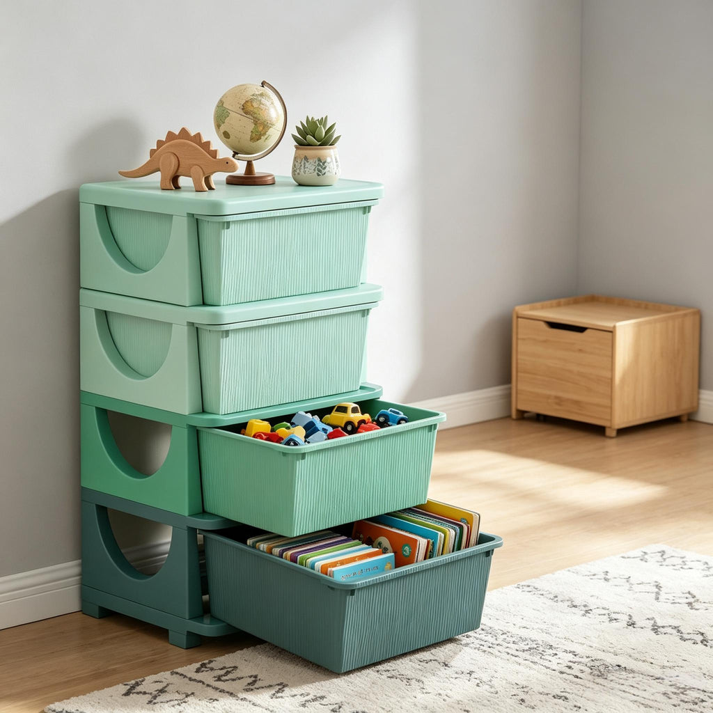 Tiroirs modernes de rangement de jouets