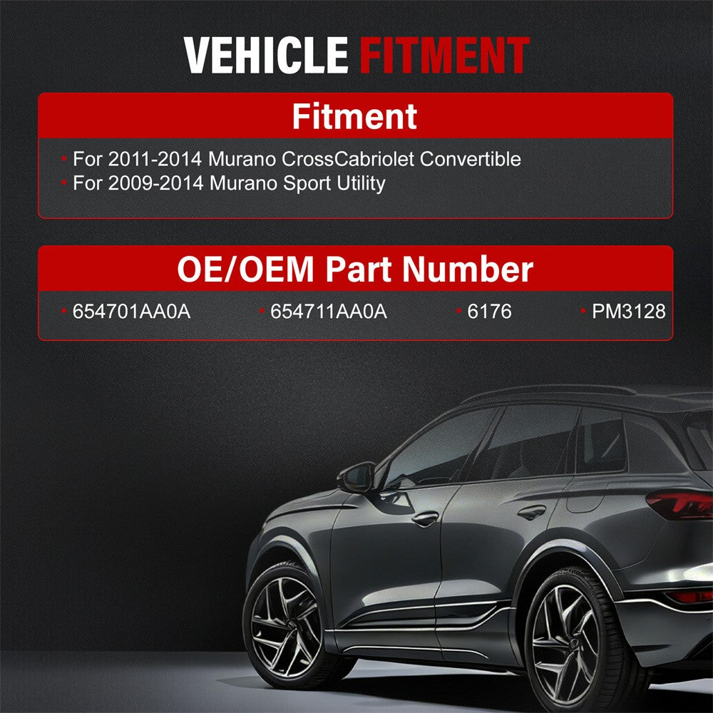 2x Soulevez le capot avant soutient les chocs pour -Nissan Murano 2009-2014 NOUVEAU