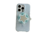 Magnetic jaune et bleu étoile étui de protection de téléphone cartoon